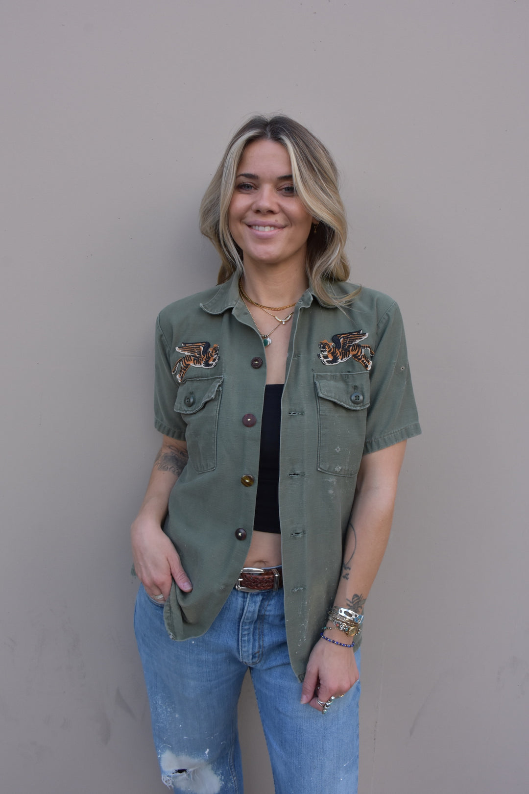 FLYING TIGERS MILITARY JACKET - Kingfisher Road - Online Boutique