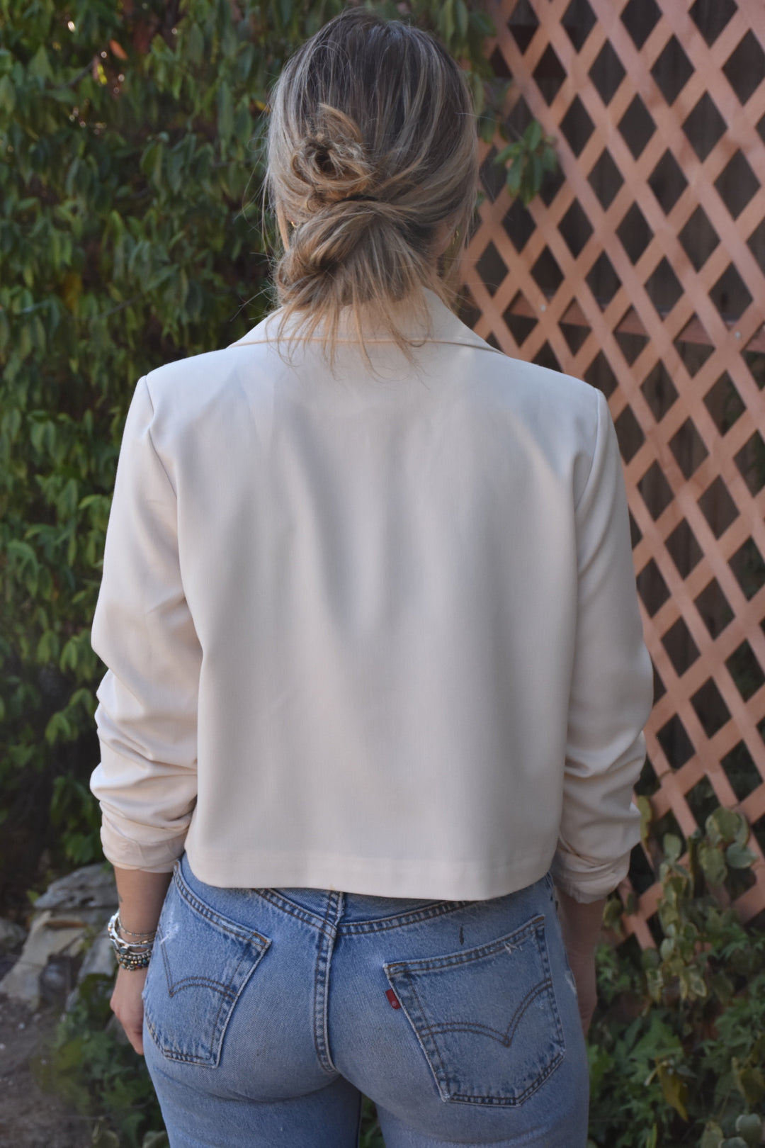 BUTTERFLY EFFECT CROPPED BLAZER - Kingfisher Road - Online Boutique