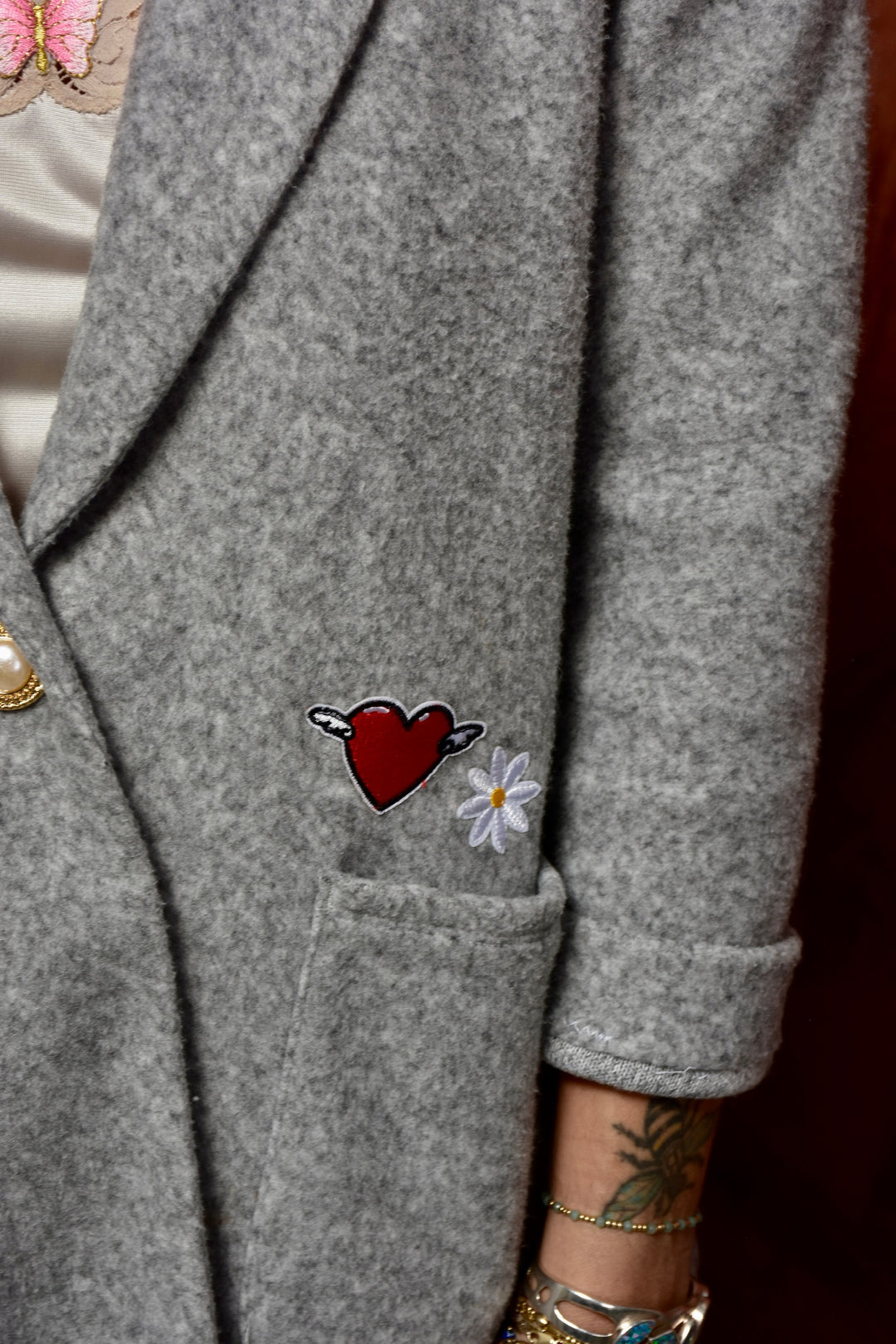 SIMPLY LUCKY GRAY BLAZER - Kingfisher Road - Online Boutique