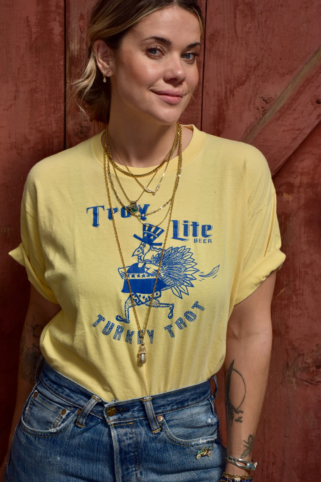TURKEY TROT VINTAGE TEE - Kingfisher Road - Online Boutique