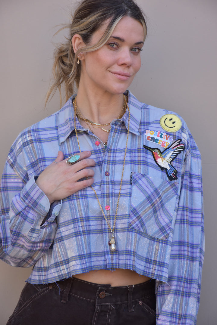 POSITIVE ENERGY FLANNEL - Kingfisher Road - Online Boutique