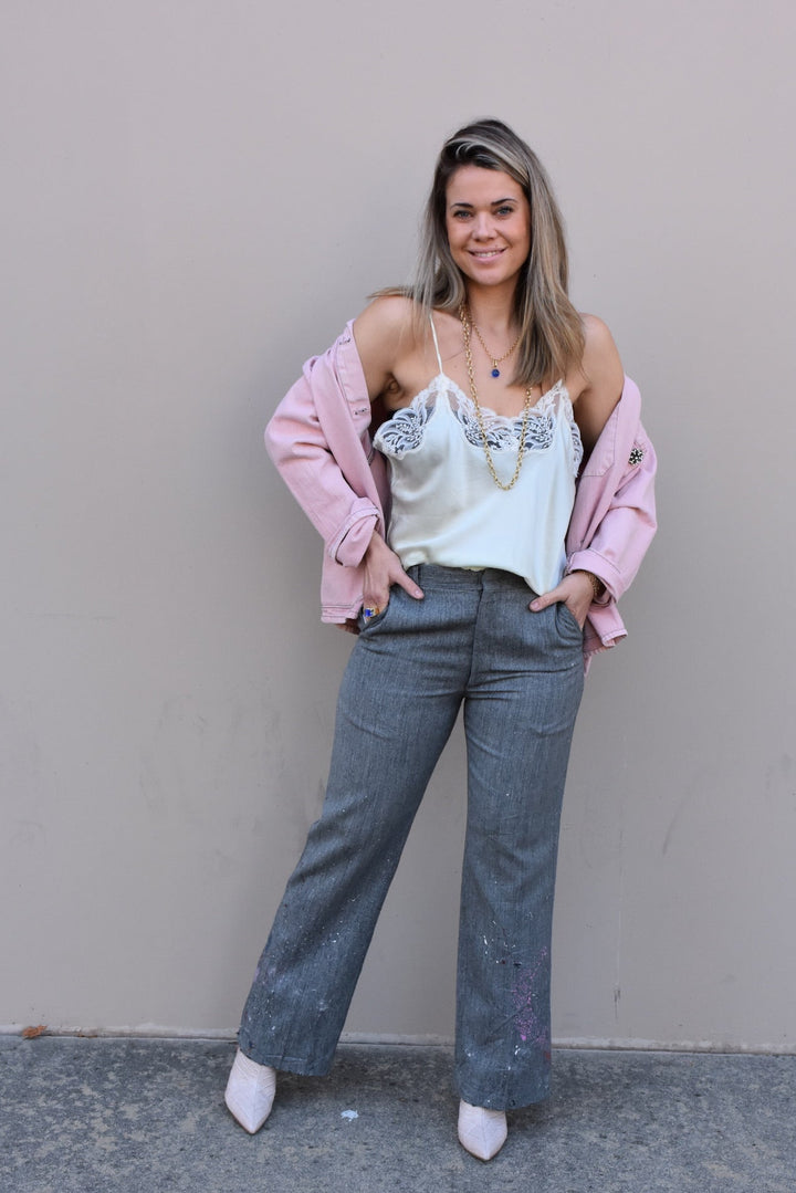 THERESE MEN'S PLAID TROUSERS-SIZE 30 - Kingfisher Road - Online Boutique