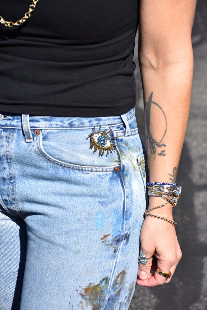 EYELEEN 501 DENIM-SIZE 30