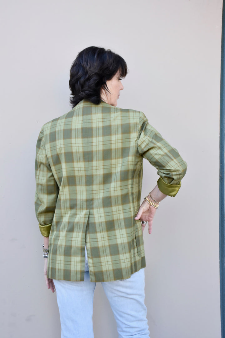LUCKY GREEN PLAID BLAZER