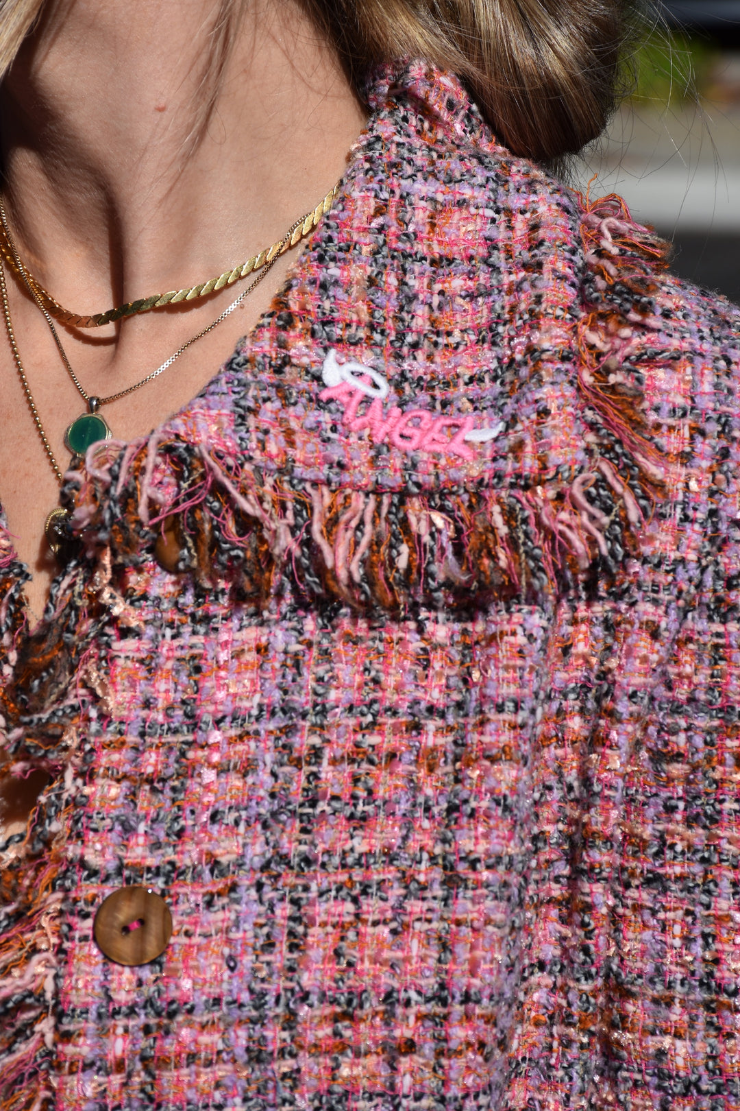 PINK ANGEL CROP BLAZER