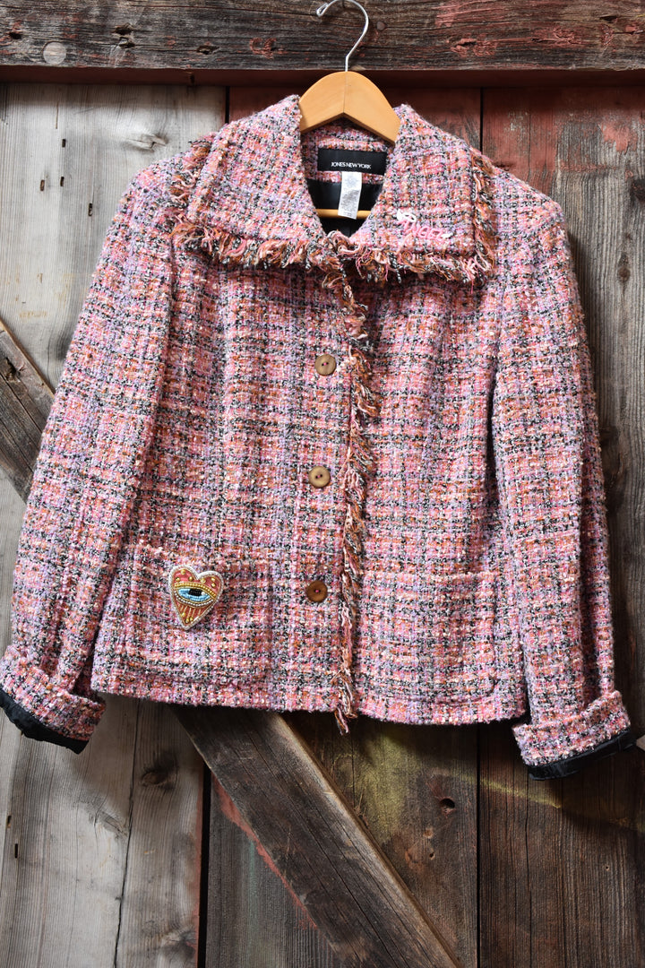 PINK ANGEL CROP BLAZER