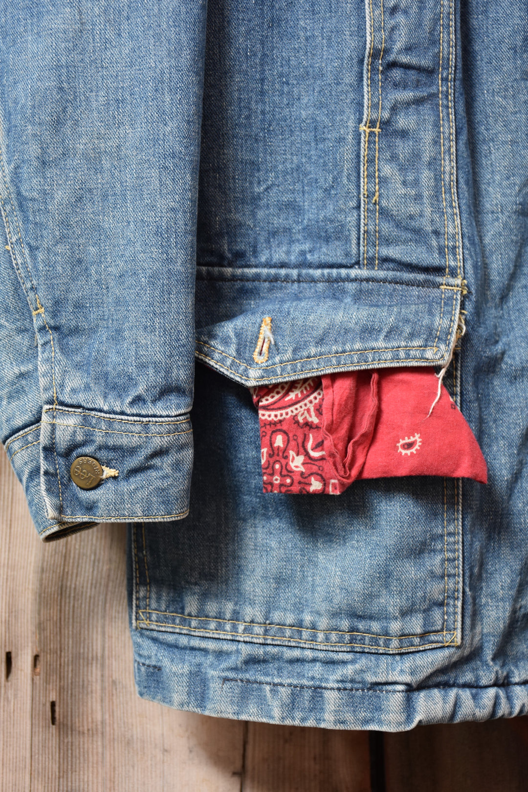 LEE STORM RIDER DENIM SHERPA JACKET