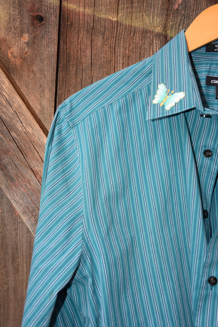 CLAIBORNE BUTTERFLY BUTTON DOWN