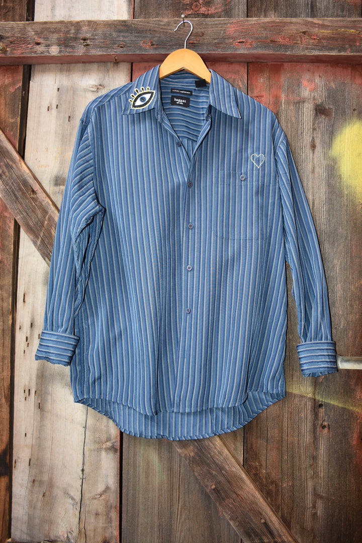 HAGGER EVIL EYE BUTTON DOWN