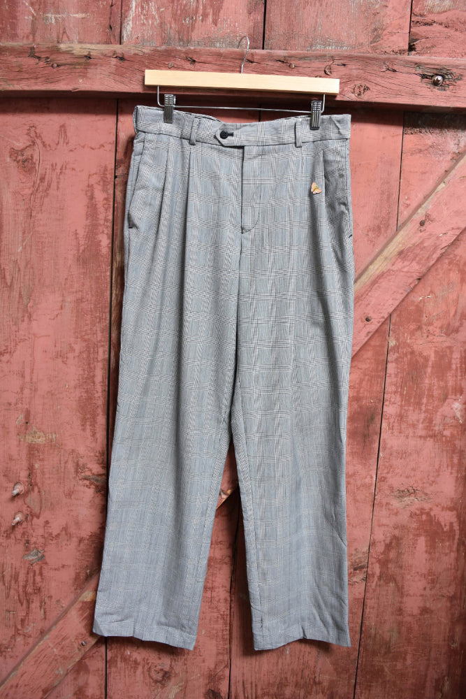 PALOMA MEN'S PLAID TROUSERS-SIZE 32
