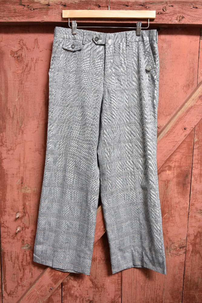 DARCIE MEN'S PLAID TROUSERS-SIZE 30