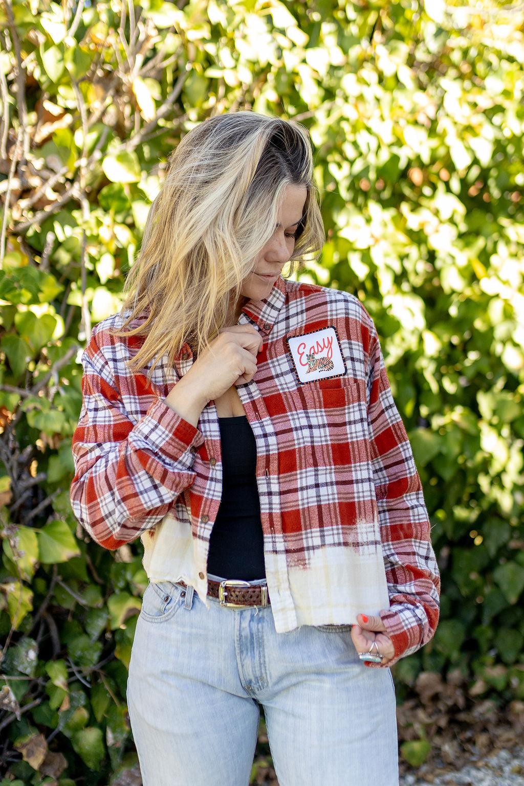 EASY TIGER CROPPED FLANNEL - Kingfisher Road - Online Boutique