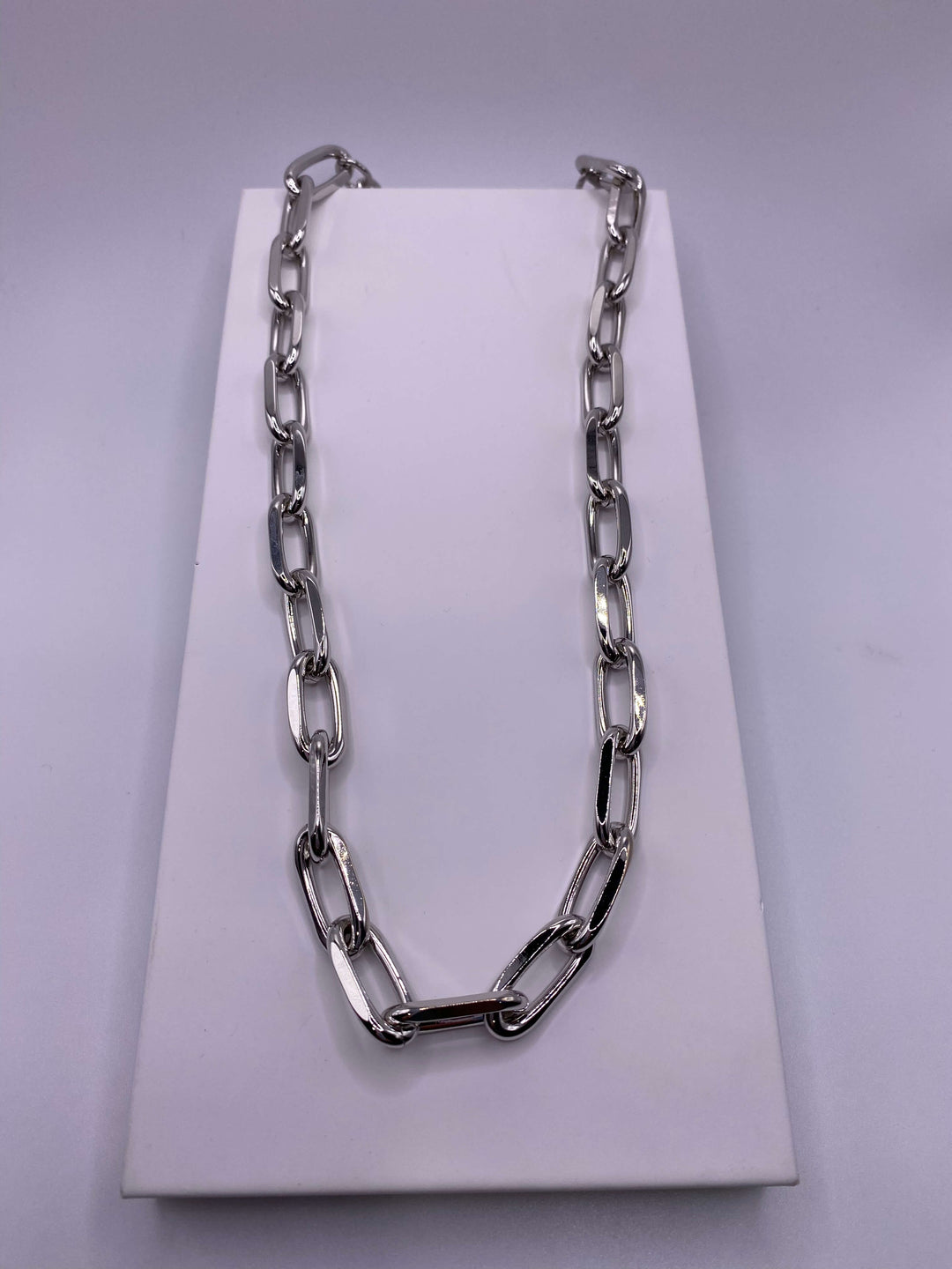 18" LINK NECKLACE-SILVER - Kingfisher Road - Online Boutique
