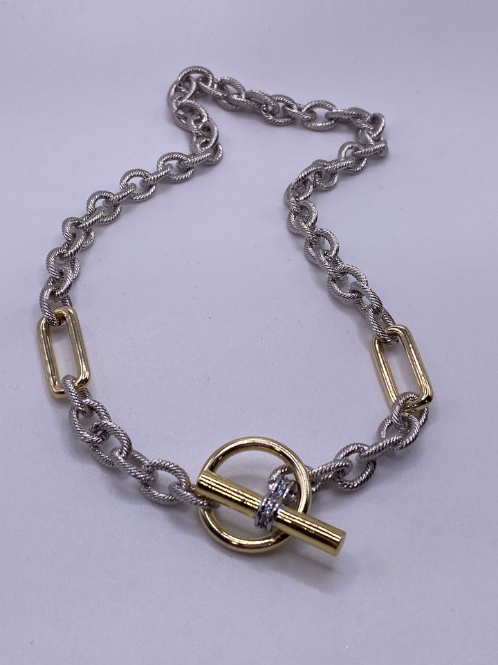 LINK CHAIN WITH LARGE TOGGLE-GOLD - Kingfisher Road - Online Boutique