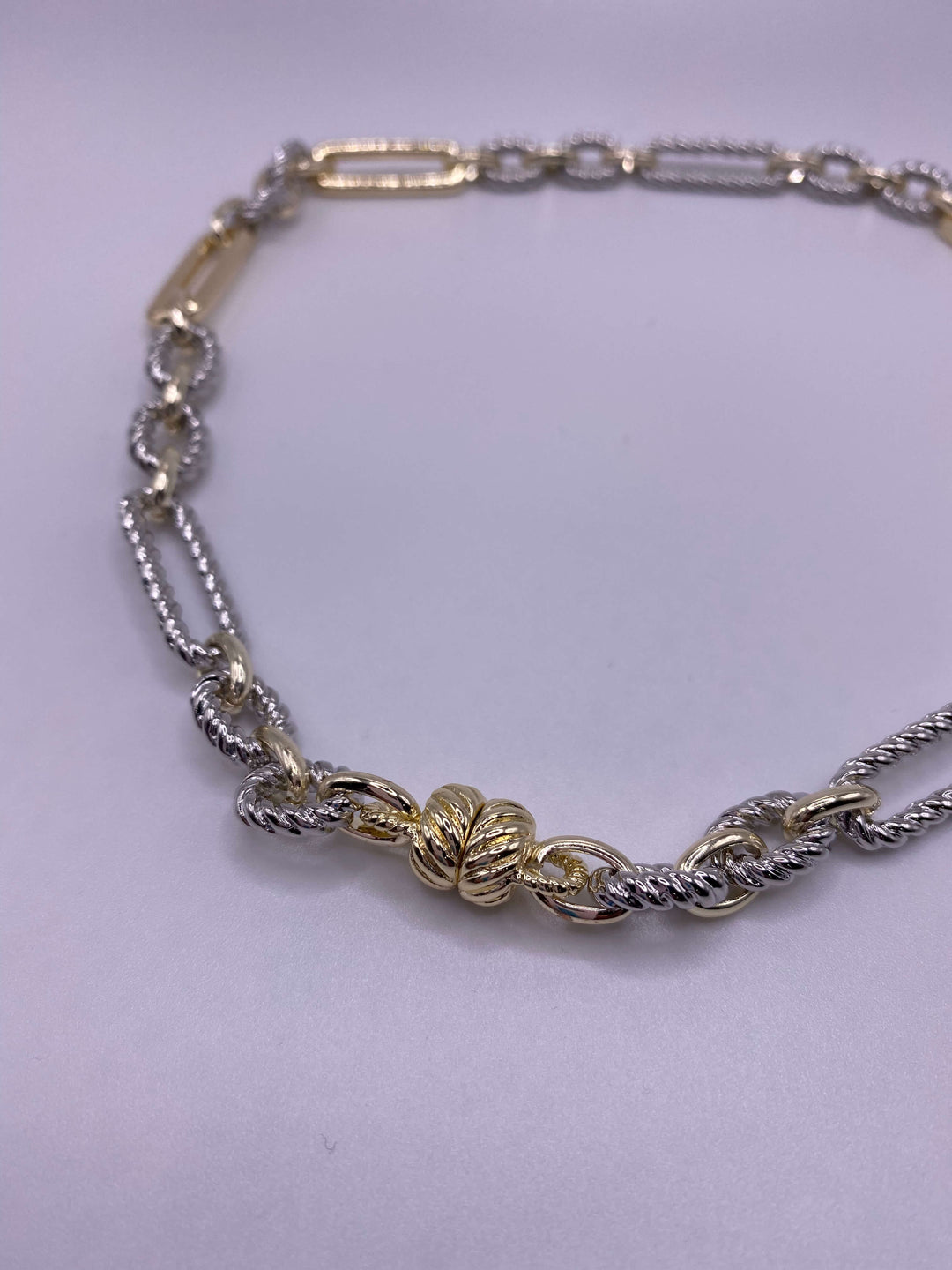 TWO TONE LONG LINK NECKLACE-GOLD - Kingfisher Road - Online Boutique