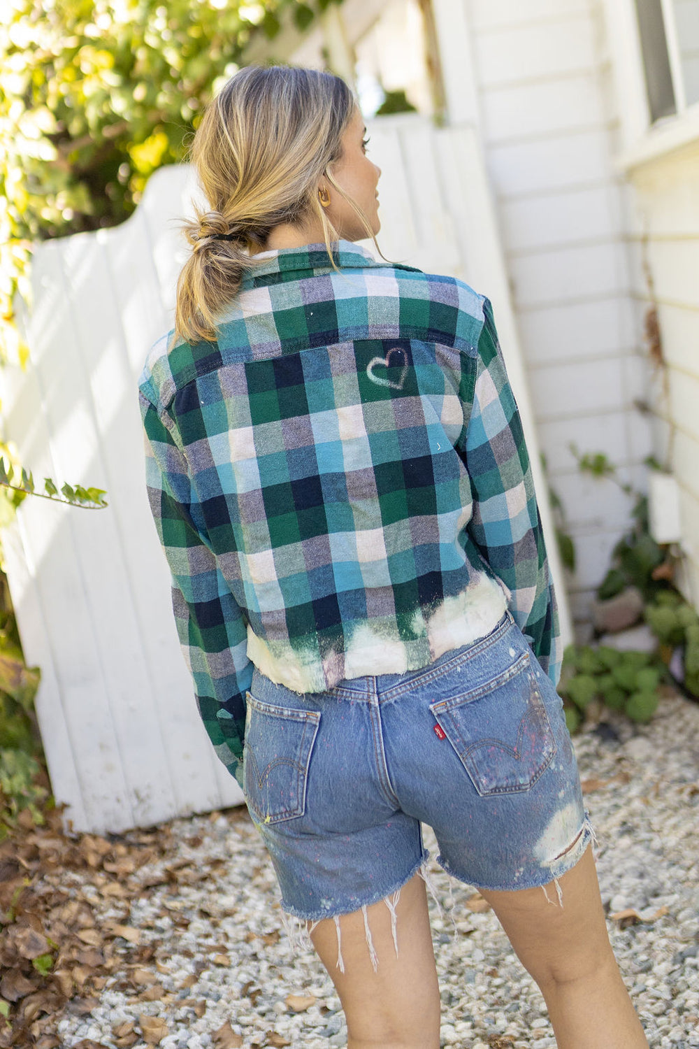 ALL HUGS CROPPED FLANNEL - Kingfisher Road - Online Boutique