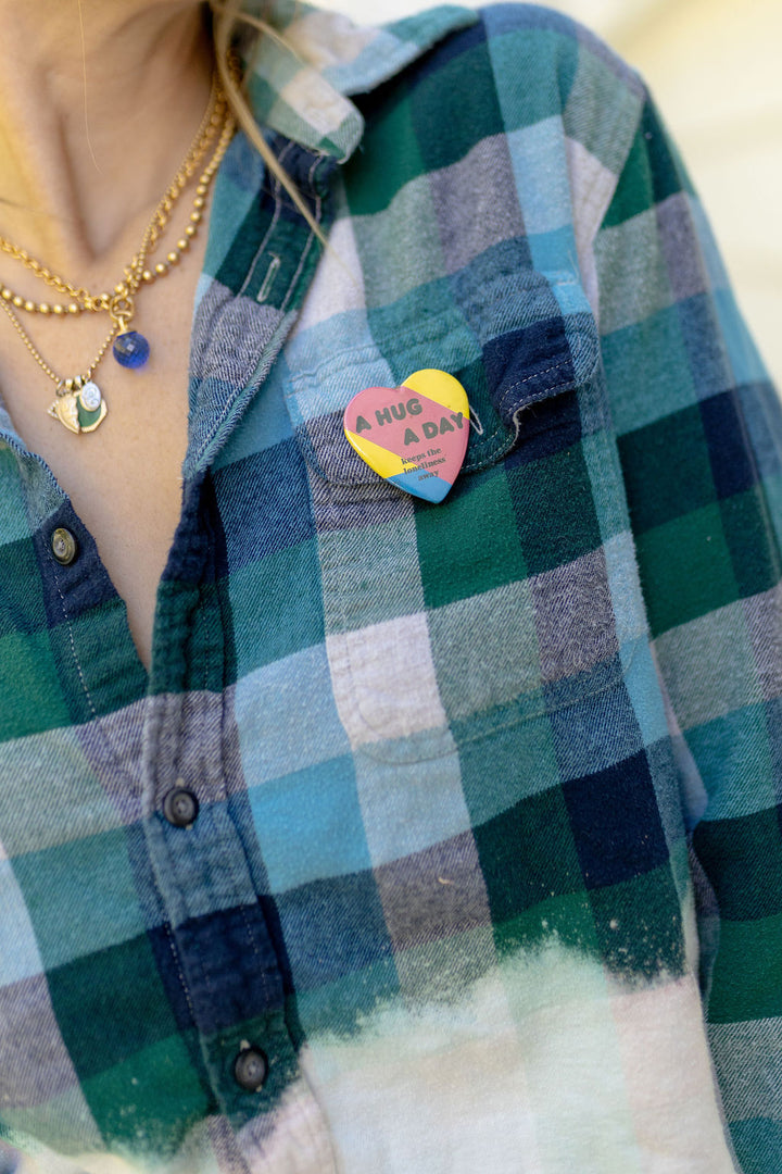 ALL HUGS CROPPED FLANNEL - Kingfisher Road - Online Boutique