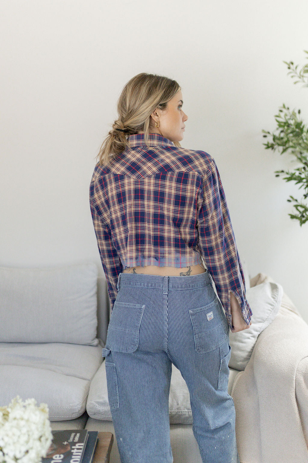 HARD ROCK CROPPED FLANNEL - Kingfisher Road - Online Boutique