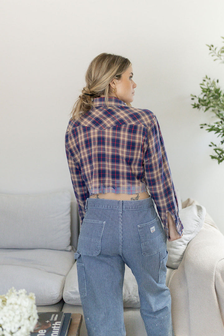 HARD ROCK CROPPED FLANNEL - Kingfisher Road - Online Boutique