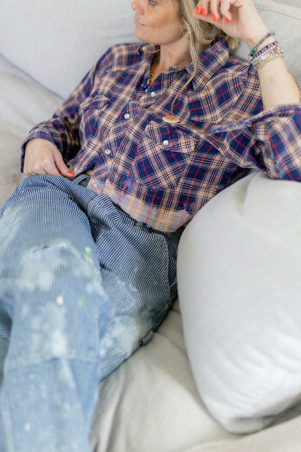 HARD ROCK CROPPED FLANNEL - Kingfisher Road - Online Boutique