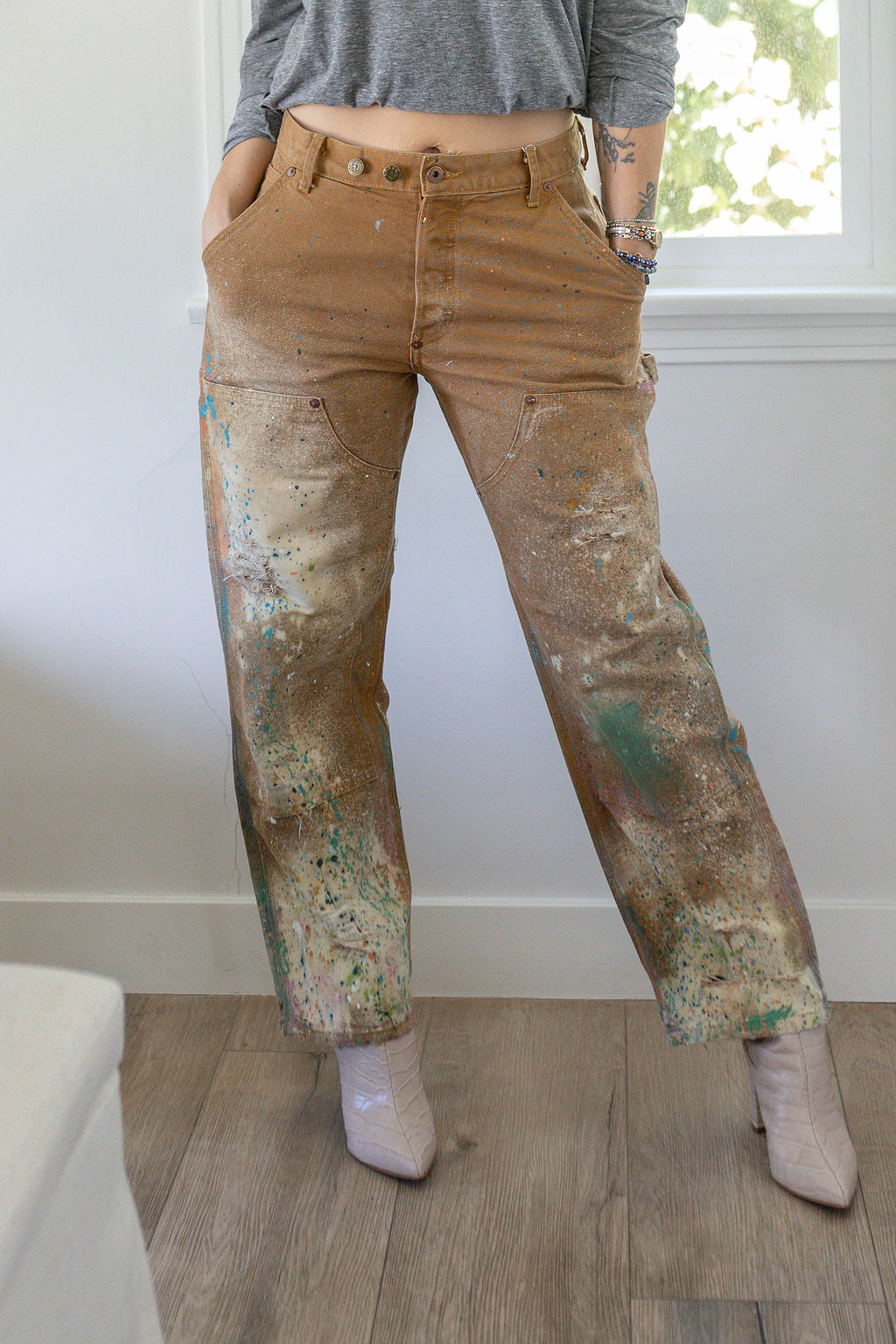 SADIE PAINTER PANTS-SIZE 32 - Kingfisher Road - Online Boutique