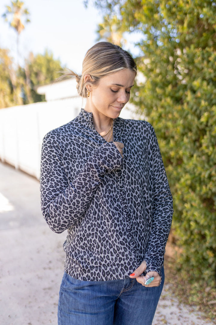 LEOPARD ZIP-HEATHER - Kingfisher Road - Online Boutique