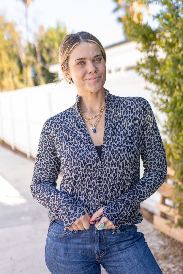 LEOPARD ZIP-HEATHER - Kingfisher Road - Online Boutique