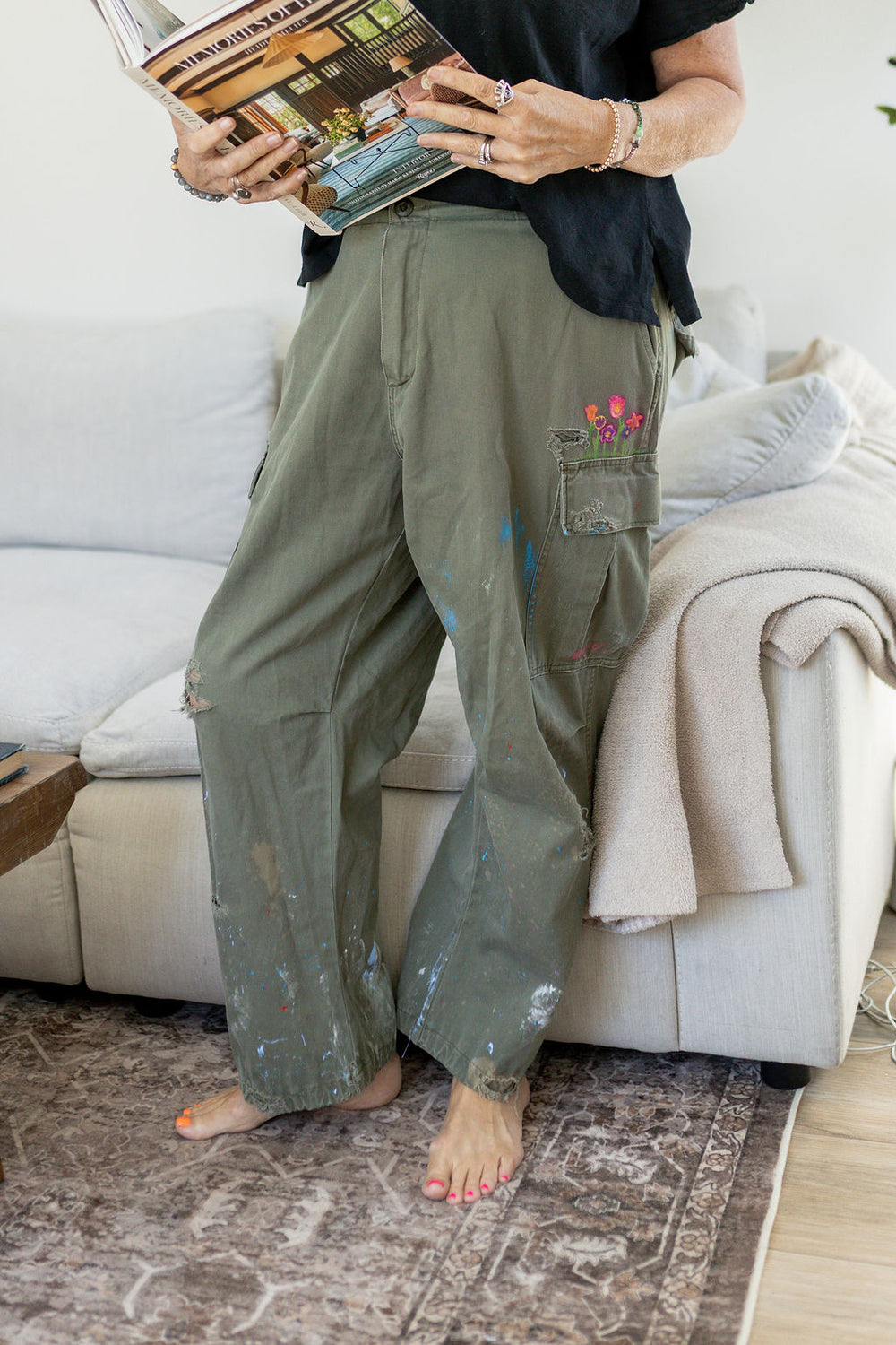 LEYNA MILITARY PANTS-SIZE 32 - Kingfisher Road - Online Boutique