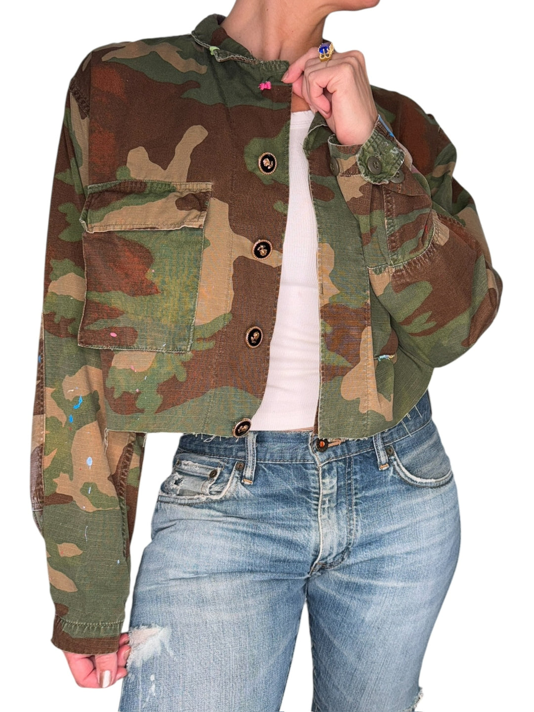 KFR VINTAGE DENIM JACKET-BRUCE - Kingfisher Road - Online Boutique