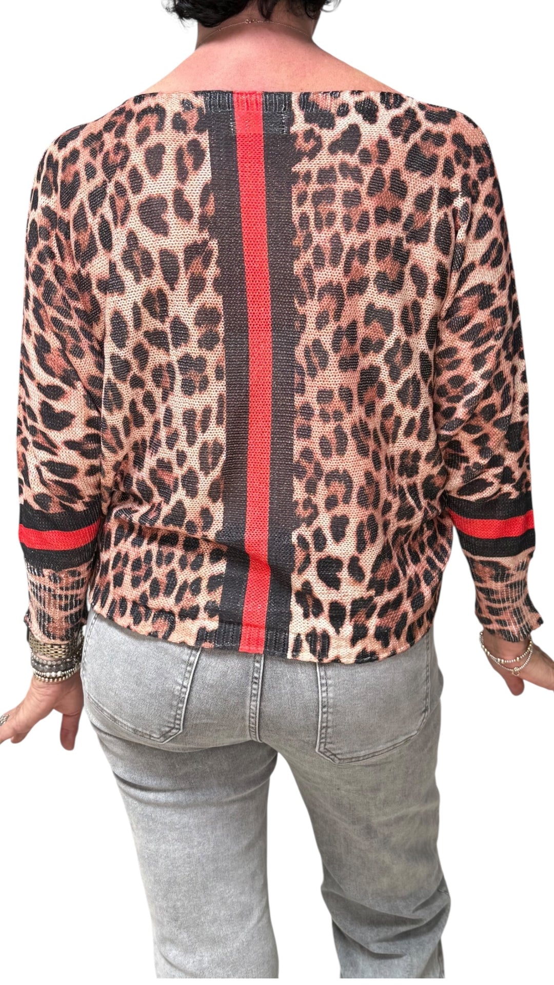 LEOPARD LUREX TOP - Kingfisher Road - Online Boutique