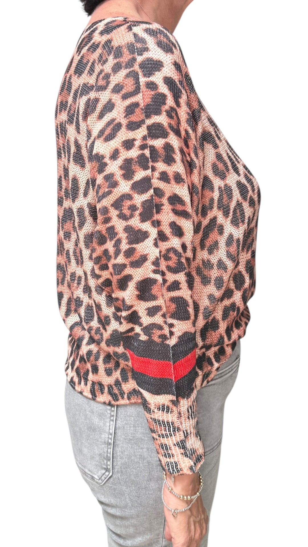 LEOPARD LUREX TOP - Kingfisher Road - Online Boutique