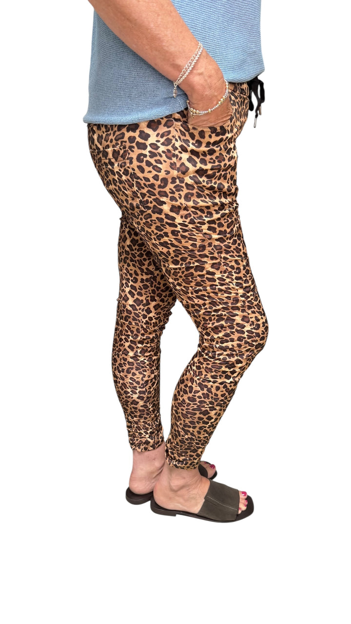 LEOPARD WRINKLE SKINNY PANT - Kingfisher Road - Online Boutique