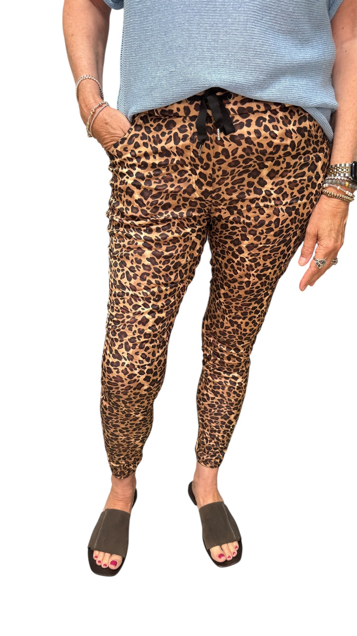 LEOPARD WRINKLE SKINNY PANT - Kingfisher Road - Online Boutique