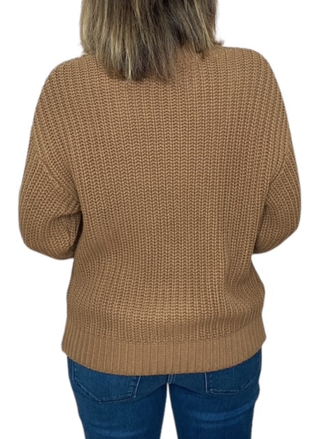 BROOKE CARDIGAN-CAMEL