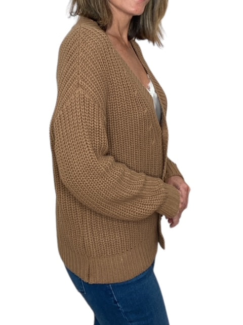 BROOKE CARDIGAN-CAMEL