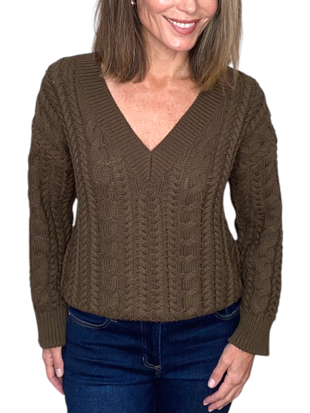 SHEBA VNECK PULLOVER-FIG