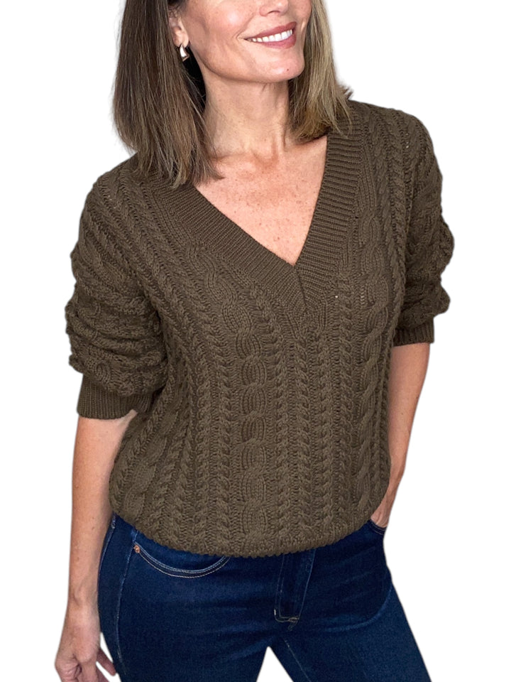 SHEBA VNECK PULLOVER-FIG