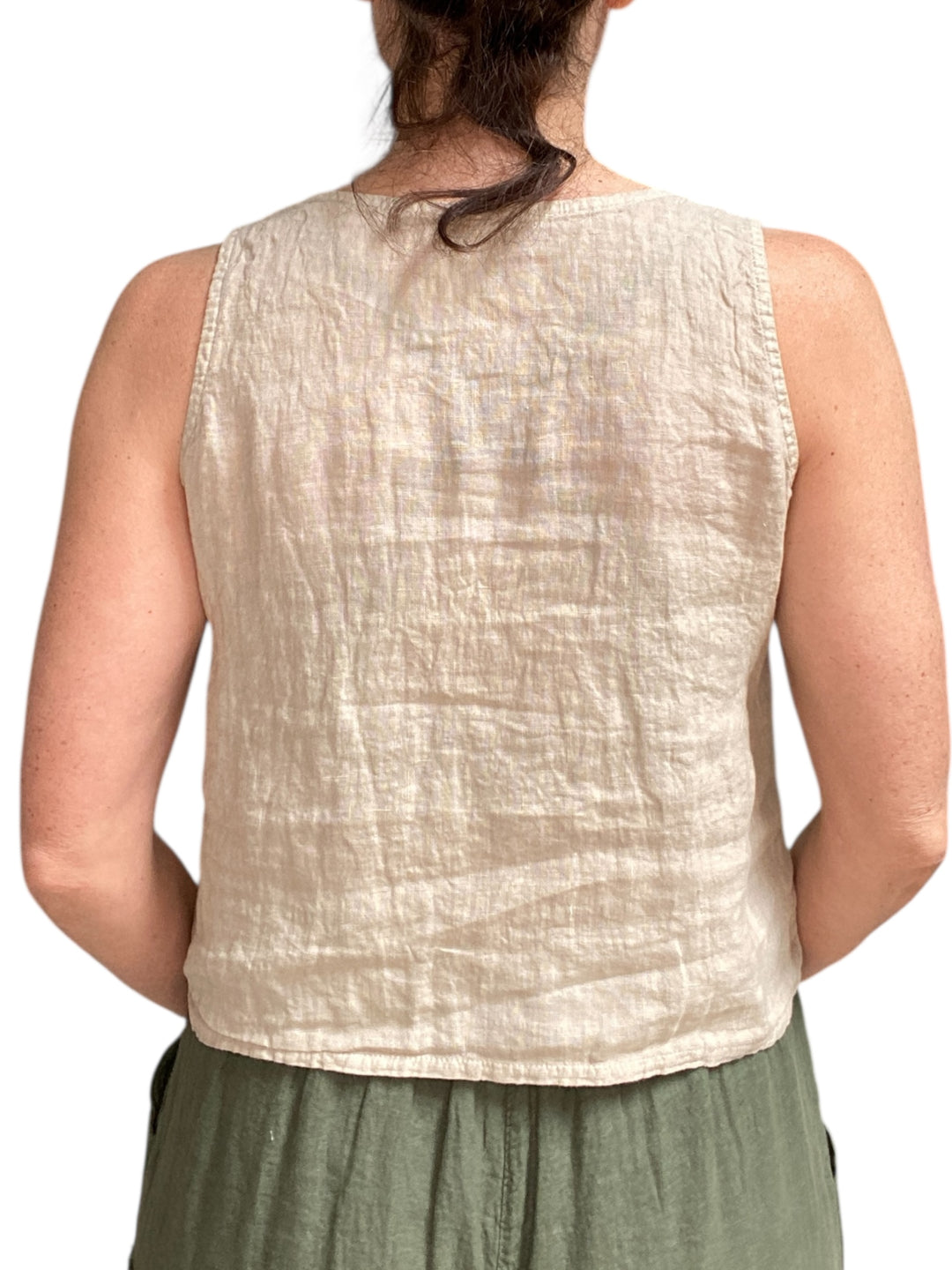 V NECK FRONT ROUCHED CROP TOP-CASHMERE - Kingfisher Road - Online Boutique