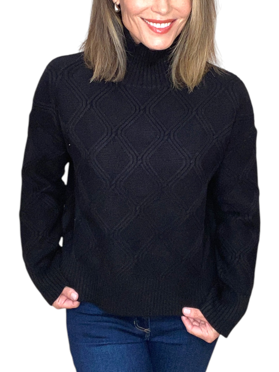 RENZO PULLOVER-BLACK