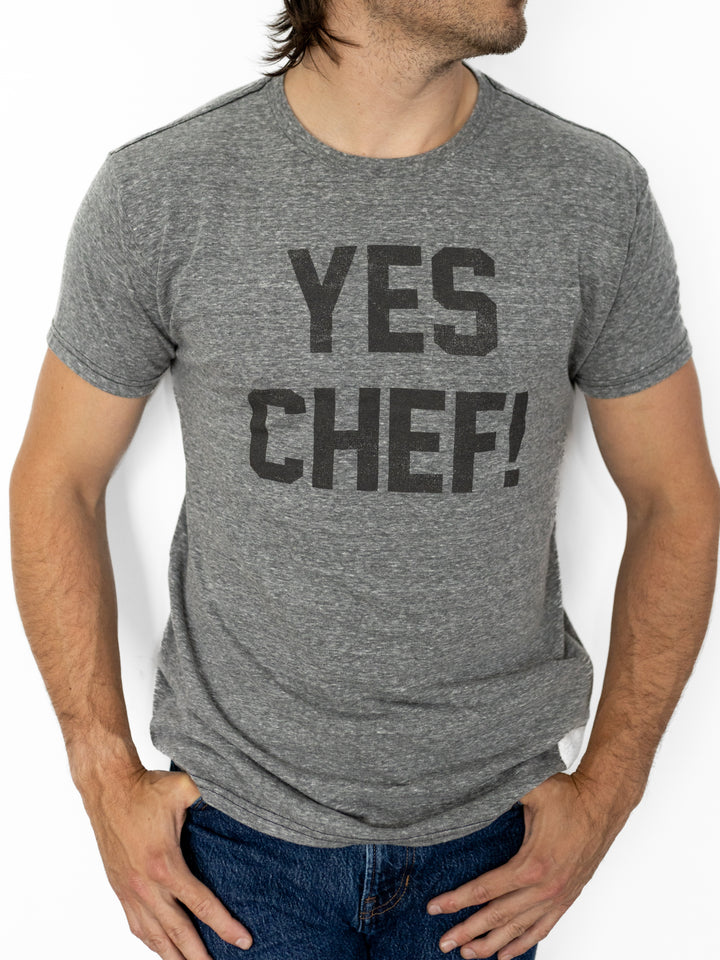 YES CHEF TEE-STREAKY GREY - Kingfisher Road - Online Boutique