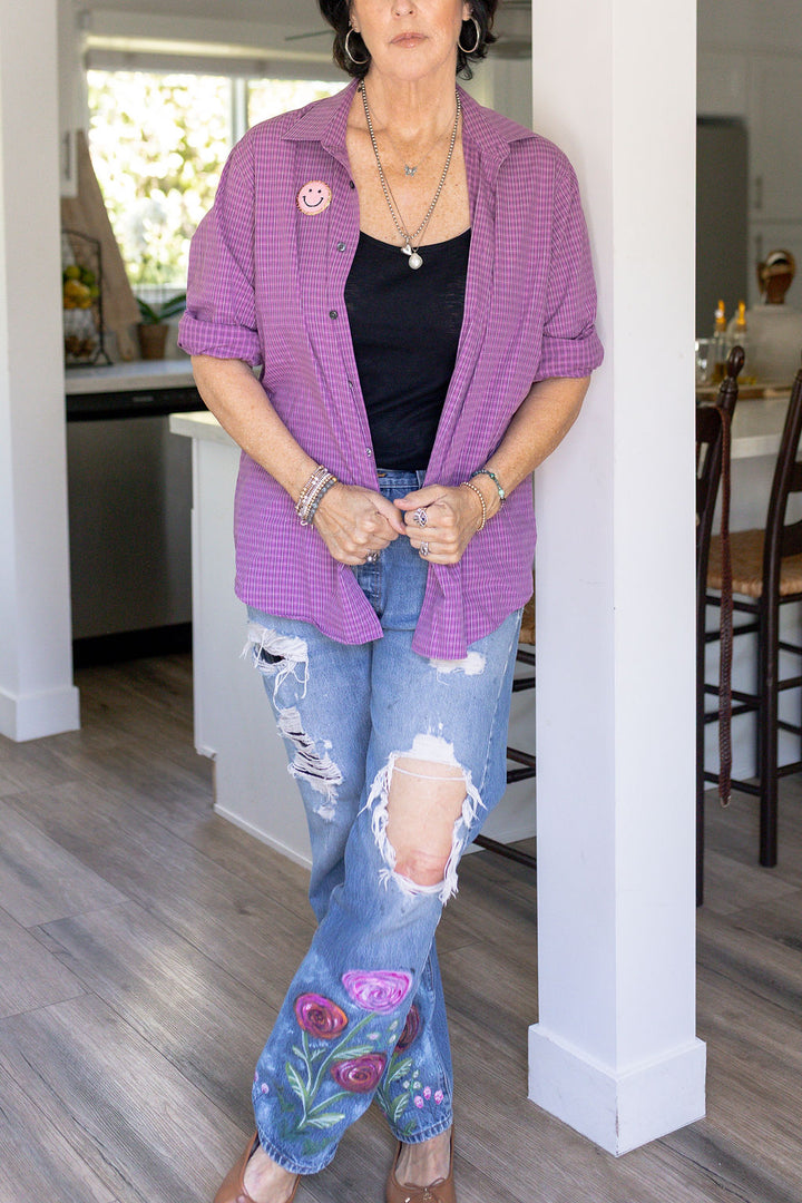 ALL SMILES BUTTON DOWN - Kingfisher Road - Online Boutique