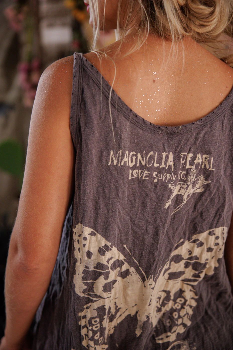 BUTTERFLY TOTEM LANA TANK-OZZY - Kingfisher Road - Online Boutique