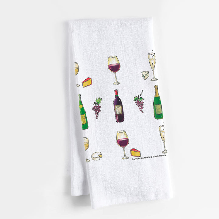 Wine Dish Towel - Kingfisher Road - Online Boutique