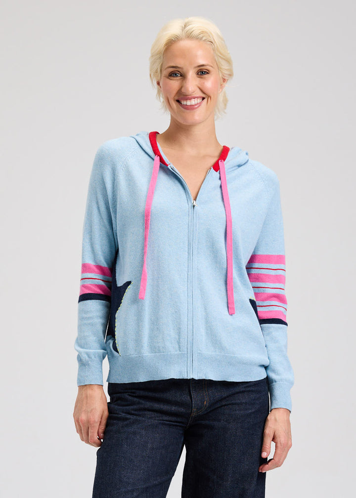 ZIP HOODIE W/ STARS-SKY - Kingfisher Road - Online Boutique