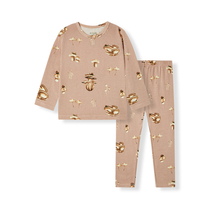 MUSHROOM L/S TWO PIECE PAJAMA SET