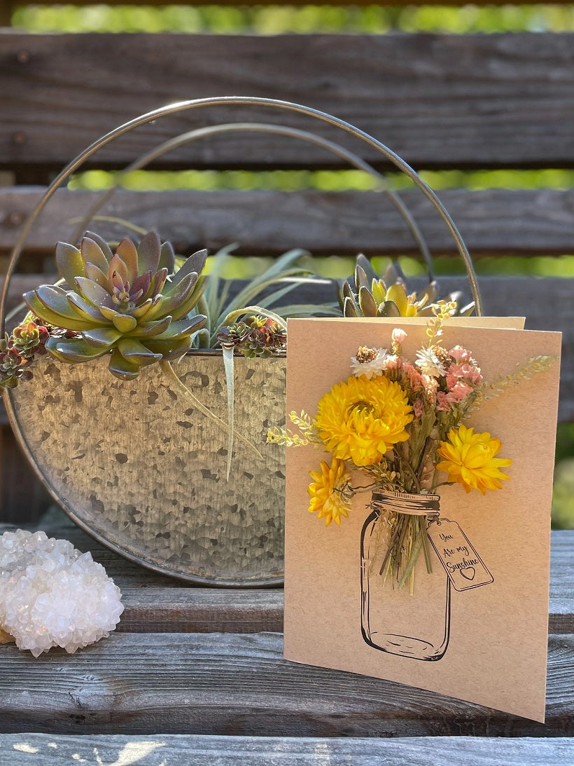 YOU ARE MY SUNSHINE-BOUQUET GREETING CARD