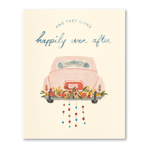 "Happily Ever After"  Wedding Card