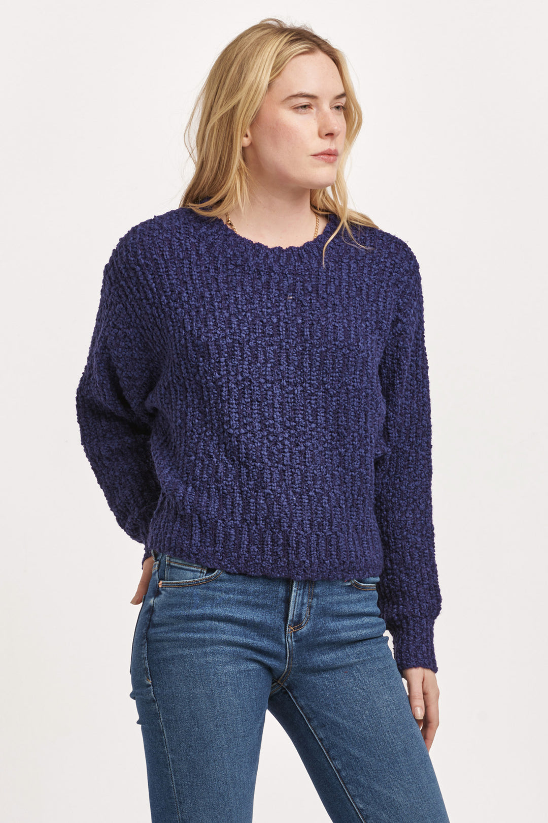 FANTINE OVERSIZED SWEATER-SKIPPER BLUE