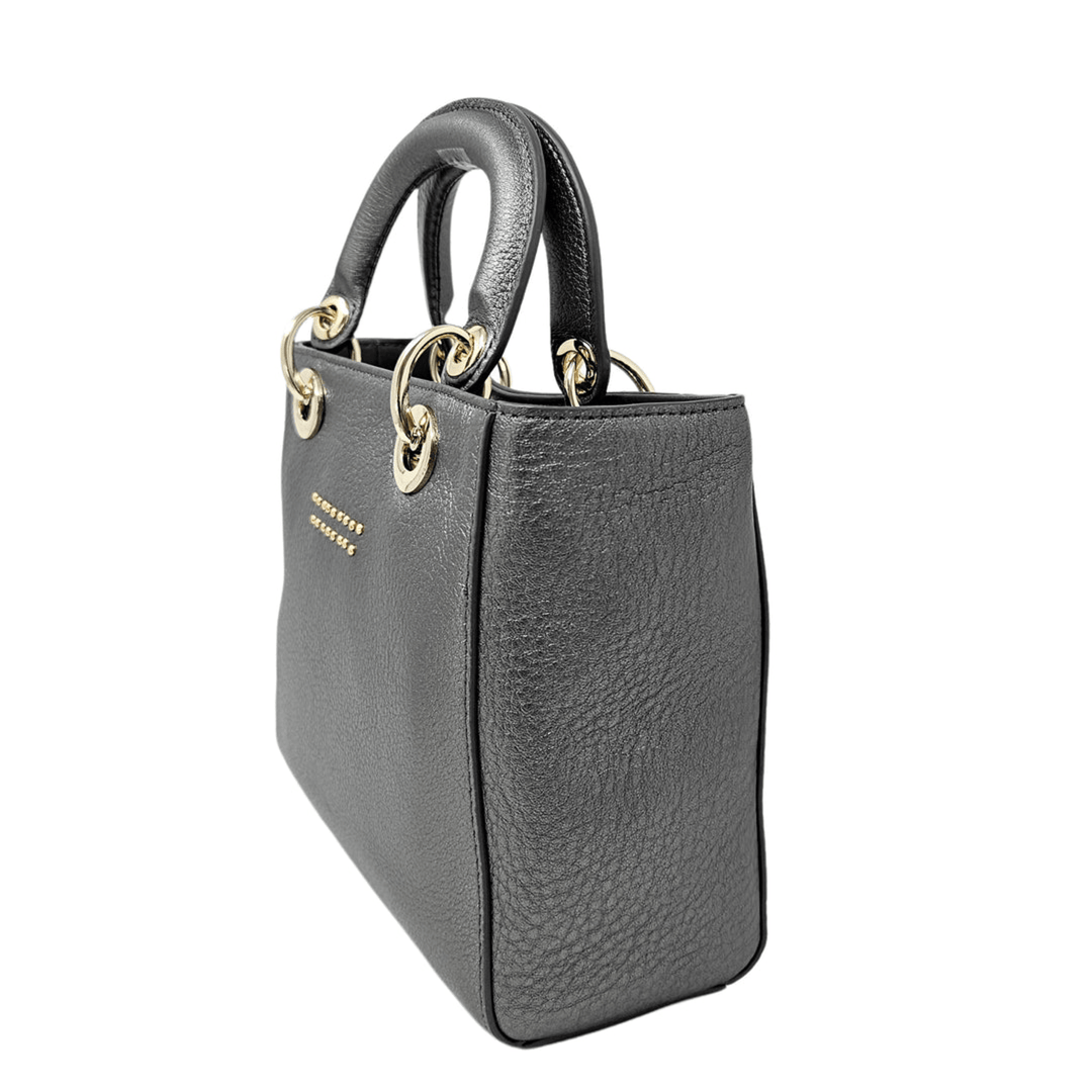 MAX PETITE TOTE-GUNMETAL