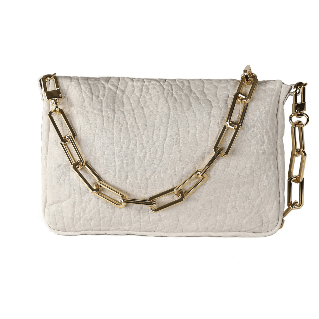 NATALIA SHOULDER BAG-CEMENT/GOLD - Kingfisher Road - Online Boutique